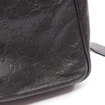 グッチシマ ショルダーバッグ レザー ダークブラウン グッチ バッグ GUCCI