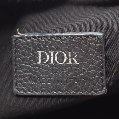 オブリーク ローラー ショルダーバッグ キャンバス レザー ベージュ ネイビー クリスチャンディオール