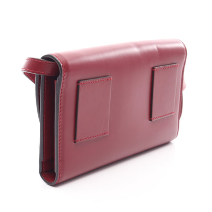 ガンチーニ ショルダーバッグ ショルダーウォレット レザー レッド サルヴァトーレフェラガモ バッグ Salvatore Ferragamo
