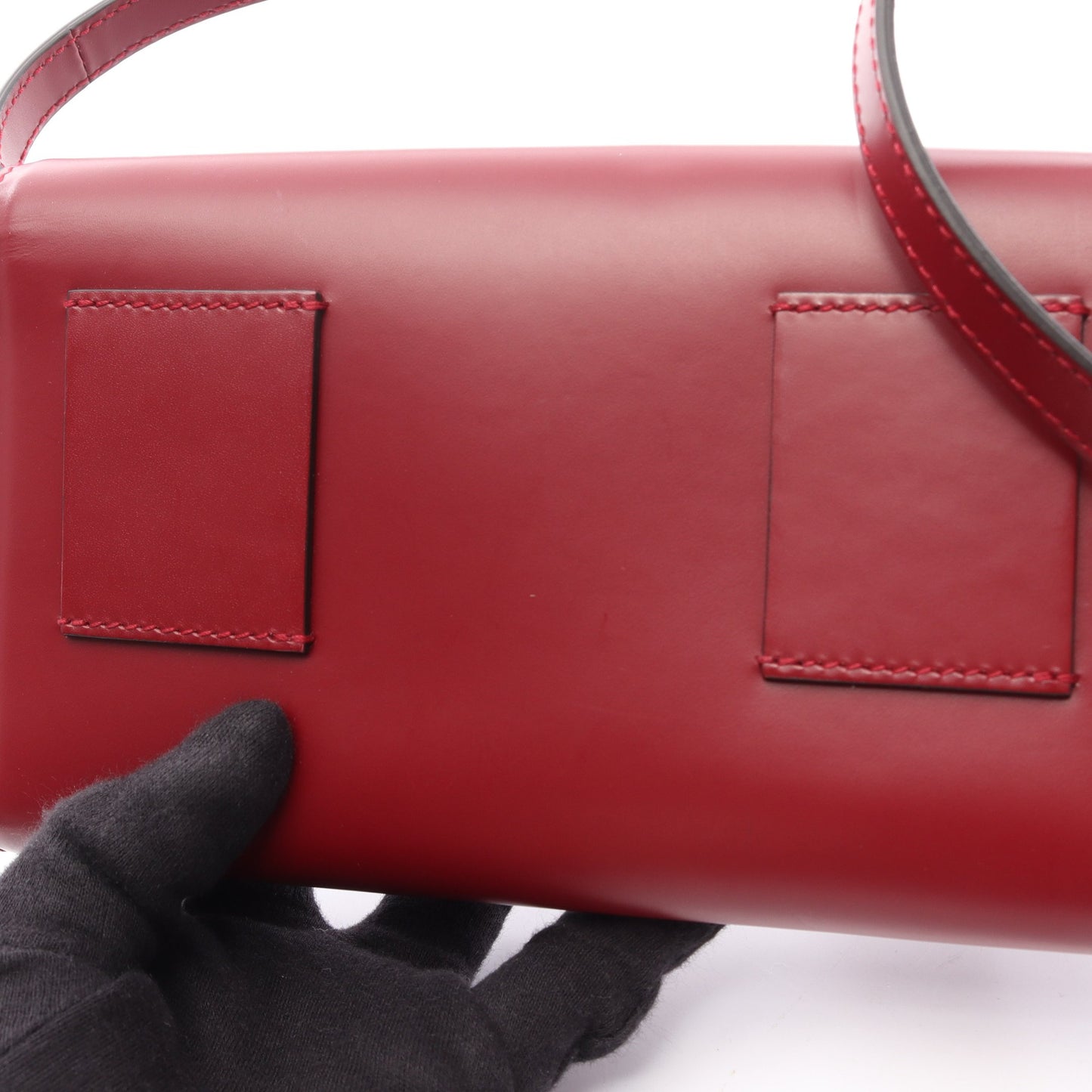 ガンチーニ ショルダーバッグ ショルダーウォレット レザー レッド サルヴァトーレフェラガモ バッグ Salvatore Ferragamo