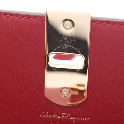 ガンチーニ ショルダーバッグ ショルダーウォレット レザー レッド サルヴァトーレフェラガモ バッグ Salvatore Ferragamo