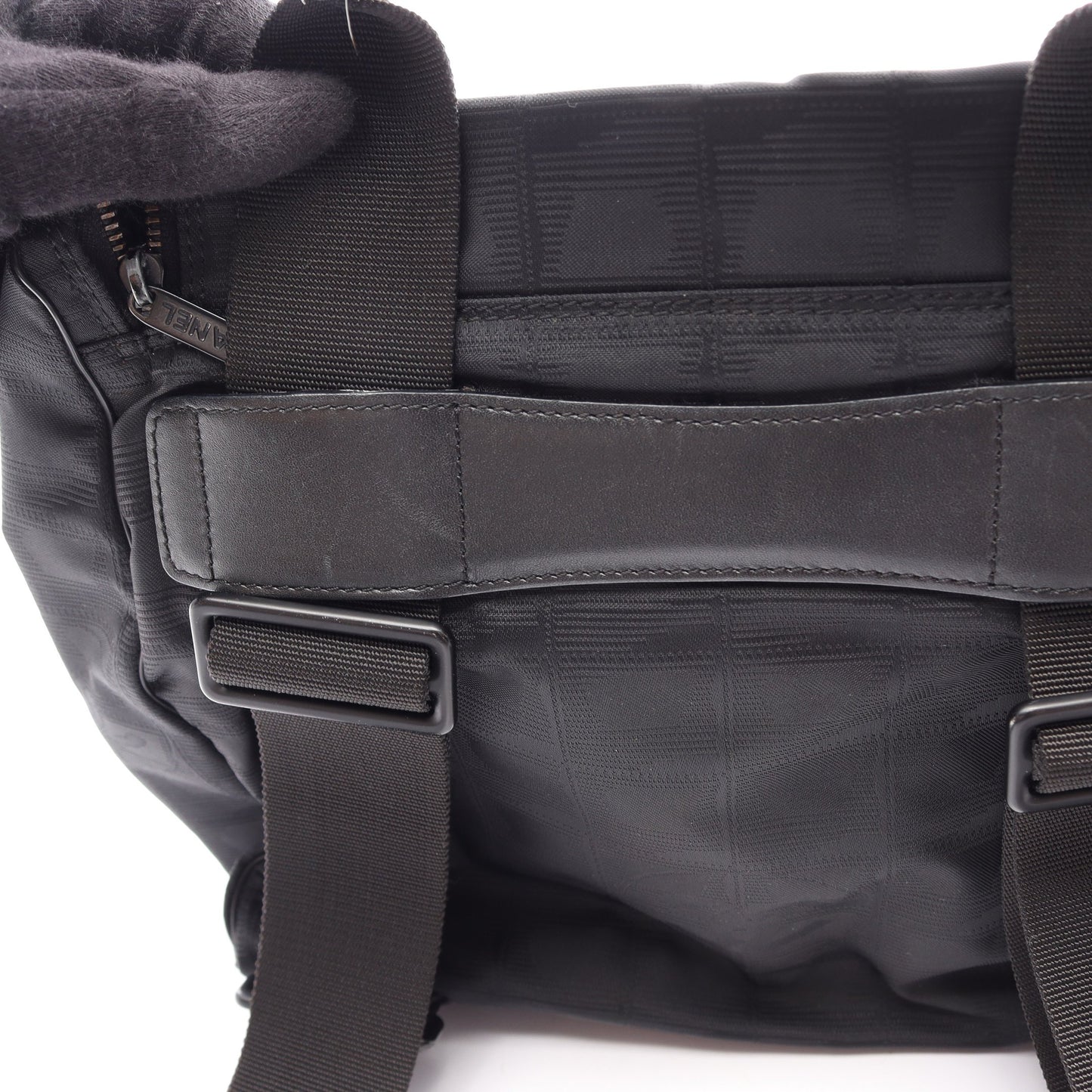 ニュートラベルライン バックパック バックパック リュックサック ナイロンキャンバス レザー ブラック ブラック金具 シャネル