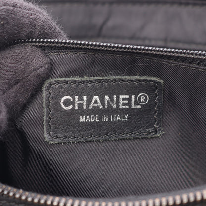 ニュートラベルライン バックパック バックパック リュックサック ナイロンキャンバス レザー ブラック ブラック金具 シャネル