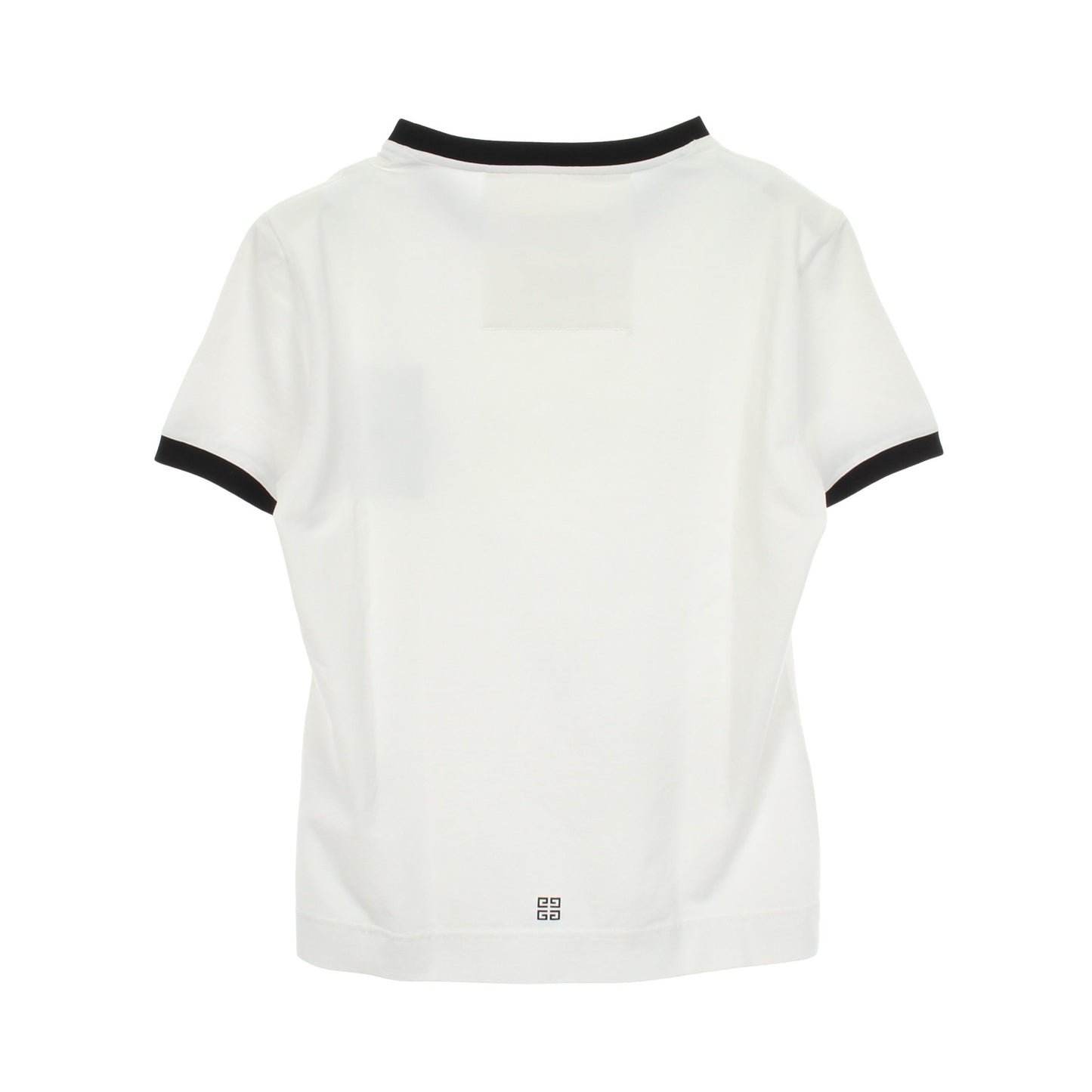 ロゴ スリムフィット 半袖Tシャツ コットン ホワイト ブラック ジバンシィ