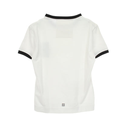 ロゴ スリムフィット 半袖Tシャツ コットン ホワイト ブラック ジバンシィ