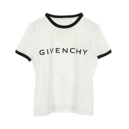 ロゴ スリムフィット 半袖Tシャツ コットン ホワイト ブラック ジバンシィ