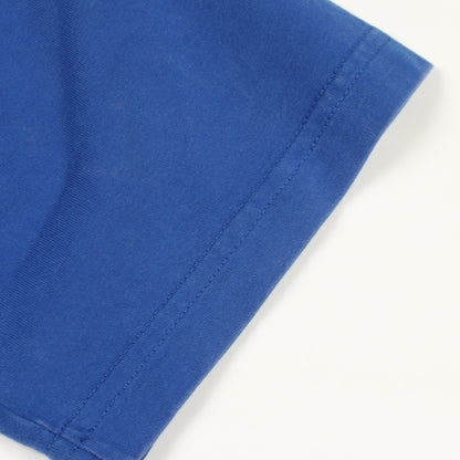 エンボスLVロゴ 半袖Tシャツ コットン ブルー ルイヴィトン トップス LOUIS VUITTON