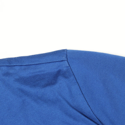 ロゴワッペン 半袖Tシャツ コットン ブルー モンクレール