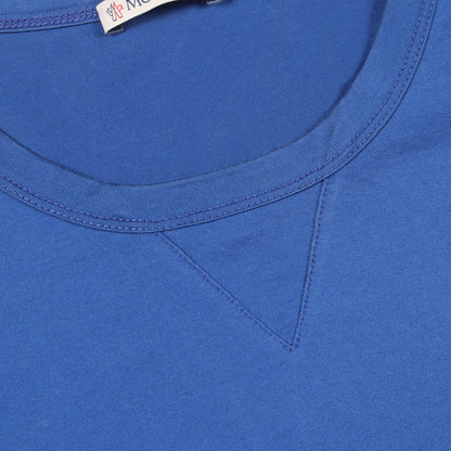 ロゴワッペン 半袖Tシャツ コットン ブルー モンクレール