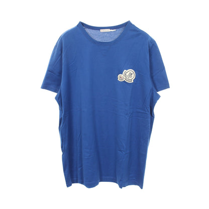 ロゴワッペン 半袖Tシャツ コットン ブルー モンクレール