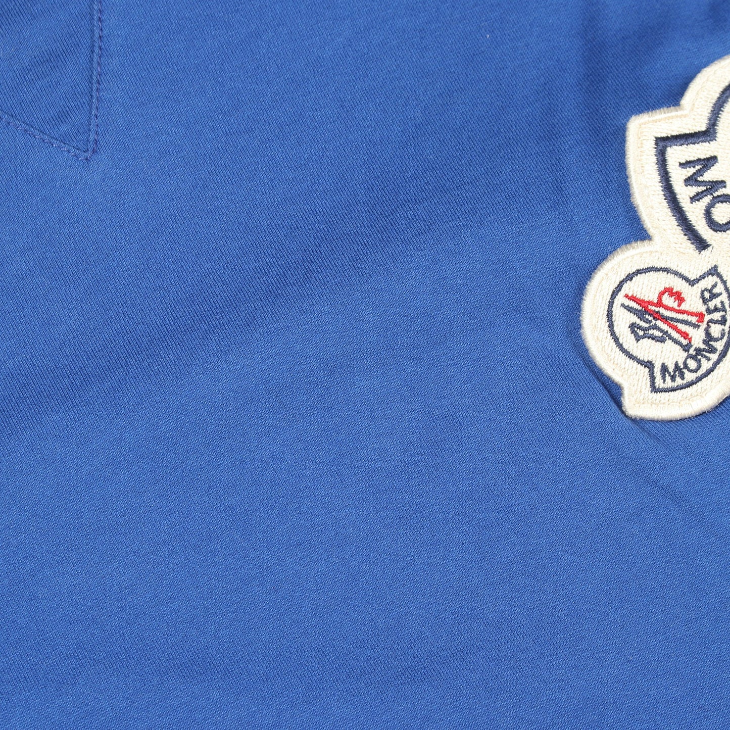 ロゴワッペン 半袖Tシャツ コットン ブルー モンクレール