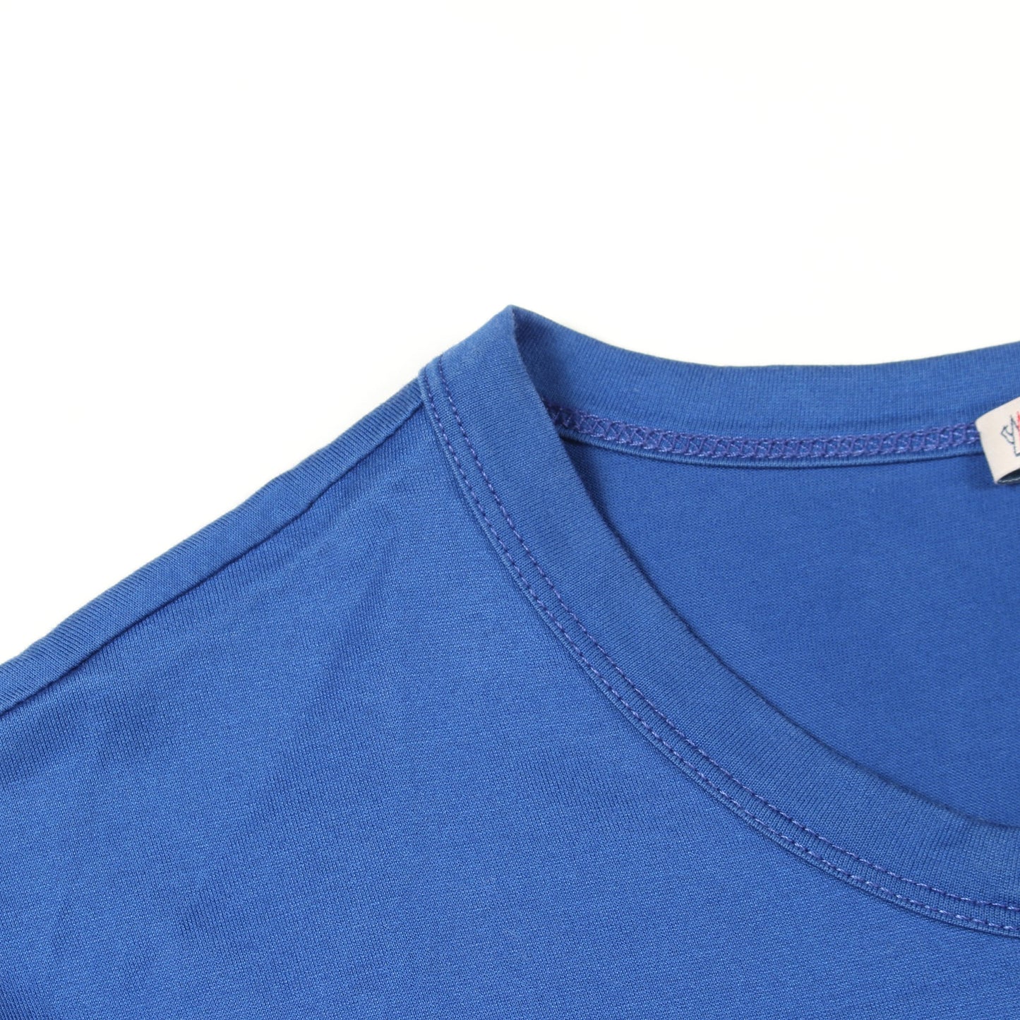 ロゴワッペン 半袖Tシャツ コットン ブルー モンクレール
