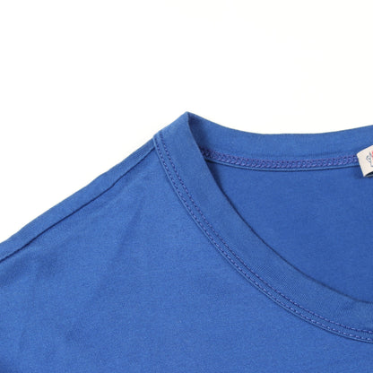 ロゴワッペン 半袖Tシャツ コットン ブルー モンクレール