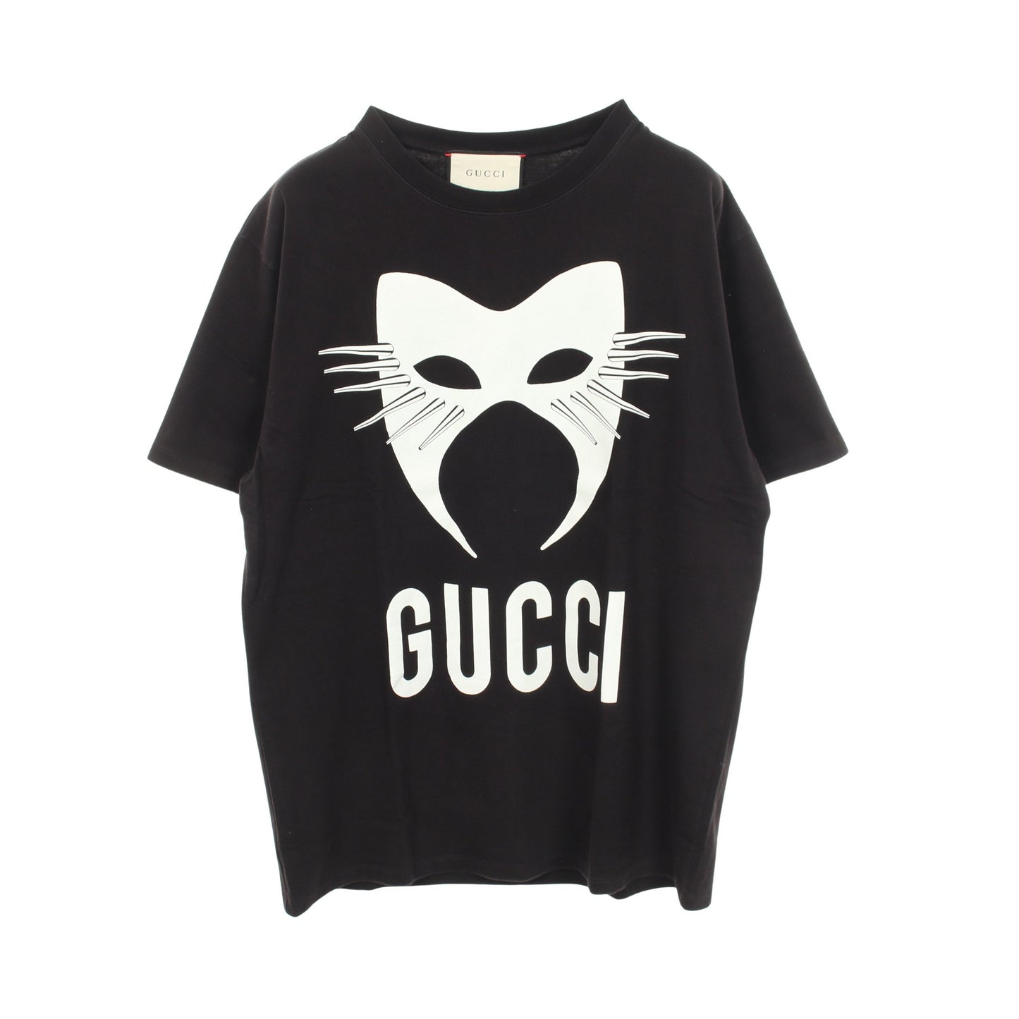 スパイクマスク 半袖Tシャツ コットン ブラック グッチ トップス GUCCI