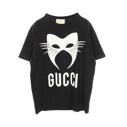 スパイクマスク 半袖Tシャツ コットン ブラック グッチ トップス GUCCI