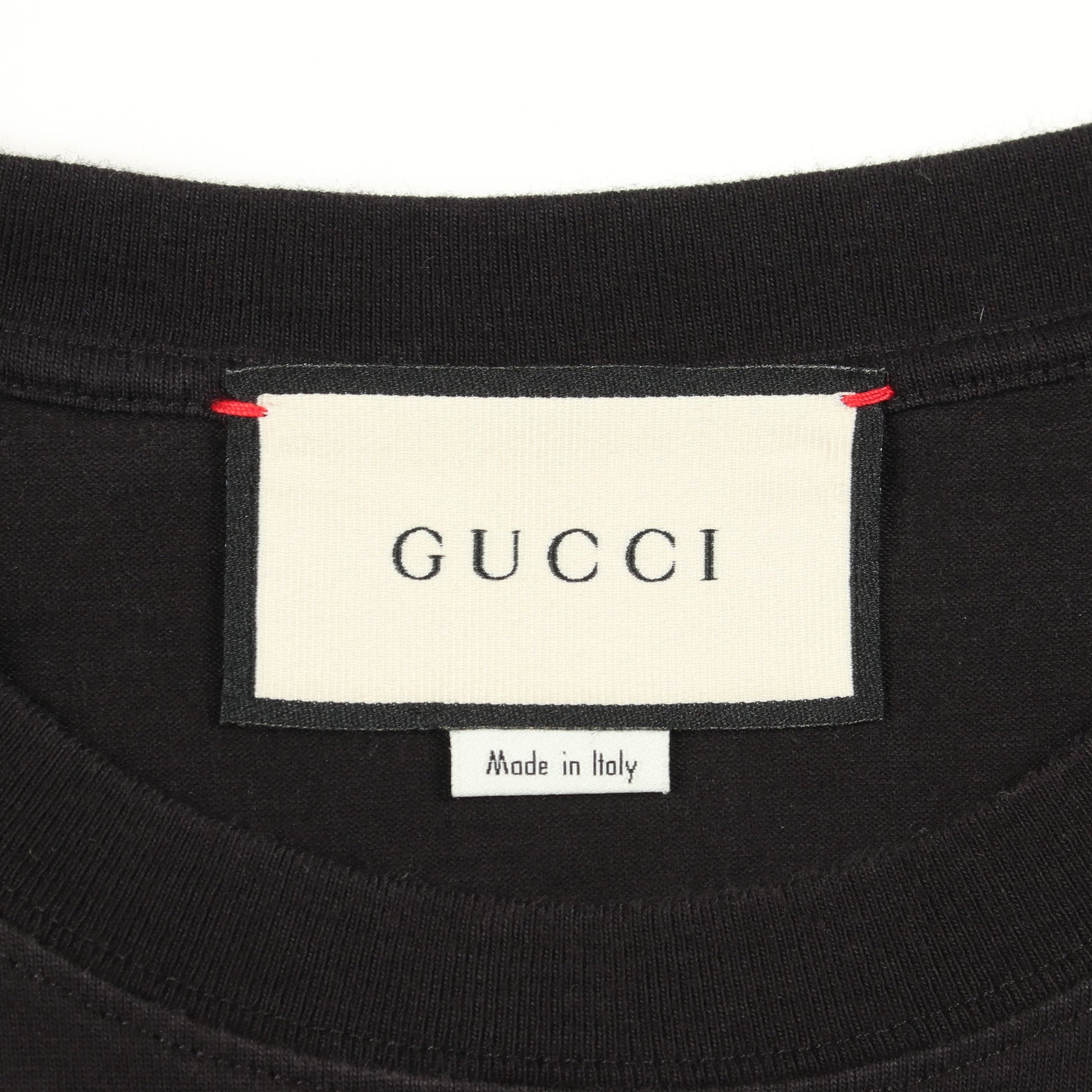 スパイクマスク 半袖Tシャツ コットン ブラック グッチ トップス GUCCI