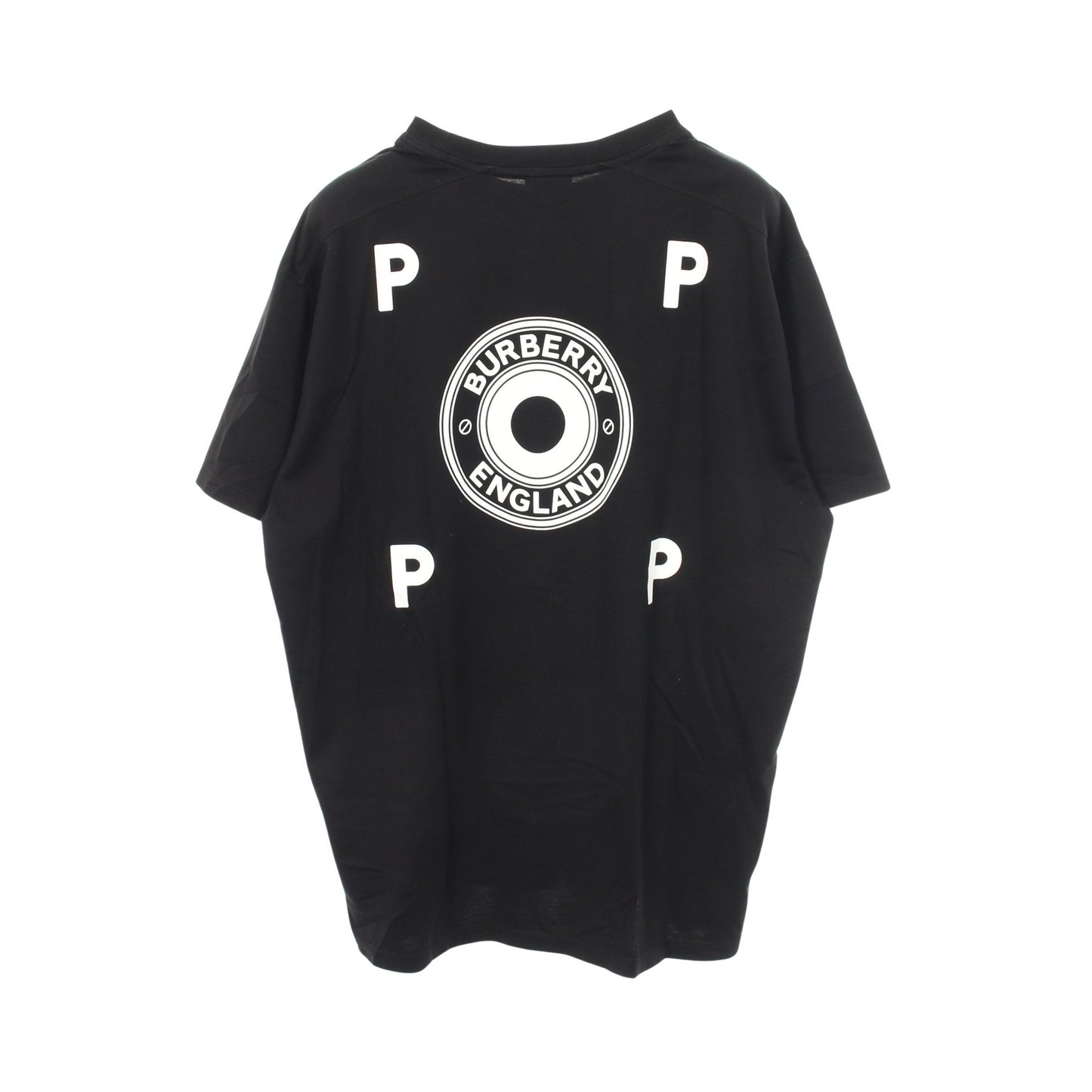 BURBERRY × Pop Trading Company ロゴグラフィック 半袖Tシャツ コットン ブラック バーバリー