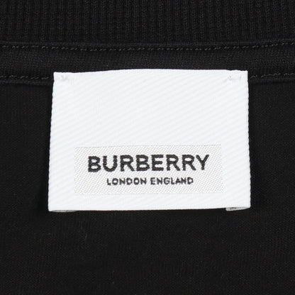 ロゴ刺繍 半袖Tシャツ コットン ブラック バーバリー