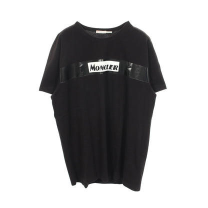 ロゴプリント 半袖Tシャツ コットン ブラック モンクレール