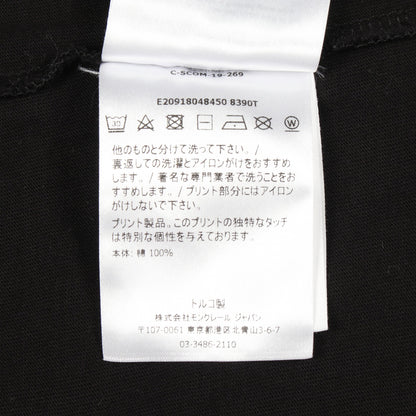 ロゴプリント 半袖Tシャツ コットン ブラック モンクレール