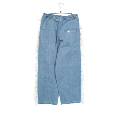 adidas × KSENIASCHNAIDER DENIM FRAYED JEAN デニムパンツ コットン ブルー アディダス
