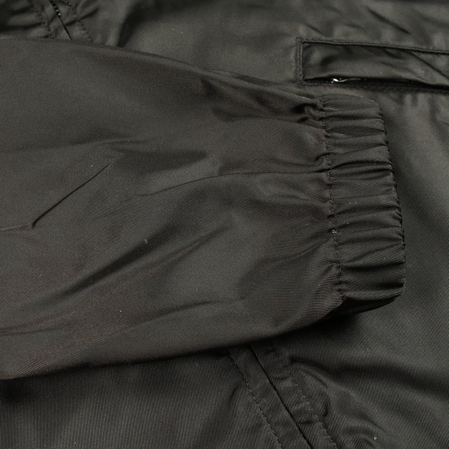 RE-NYLON ポーチ付き ジャケット ナイロン ブラック プラダ