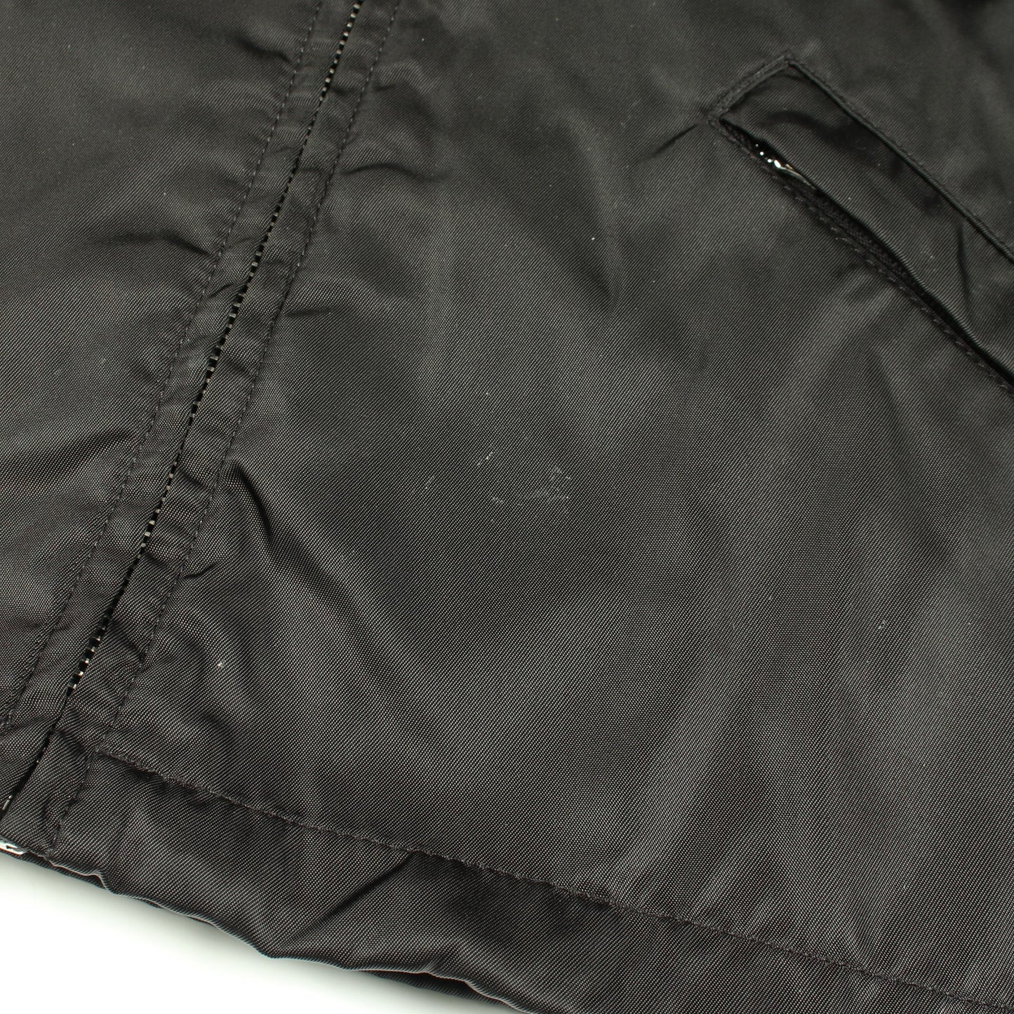 RE-NYLON ポーチ付き ジャケット ナイロン ブラック プラダ