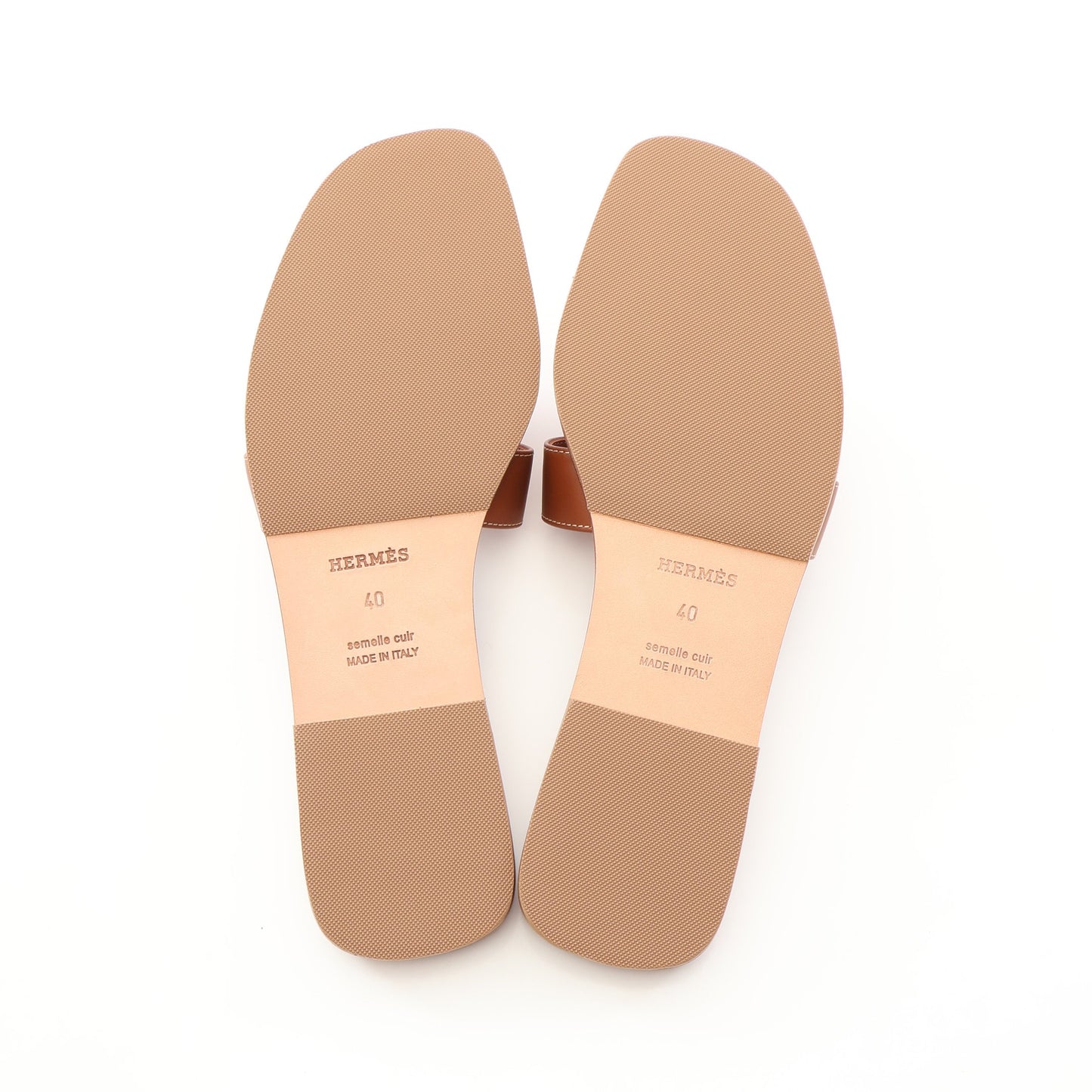 Oran オラン ミュール サンダル レザー ブラウン エルメス シューズ HERMES