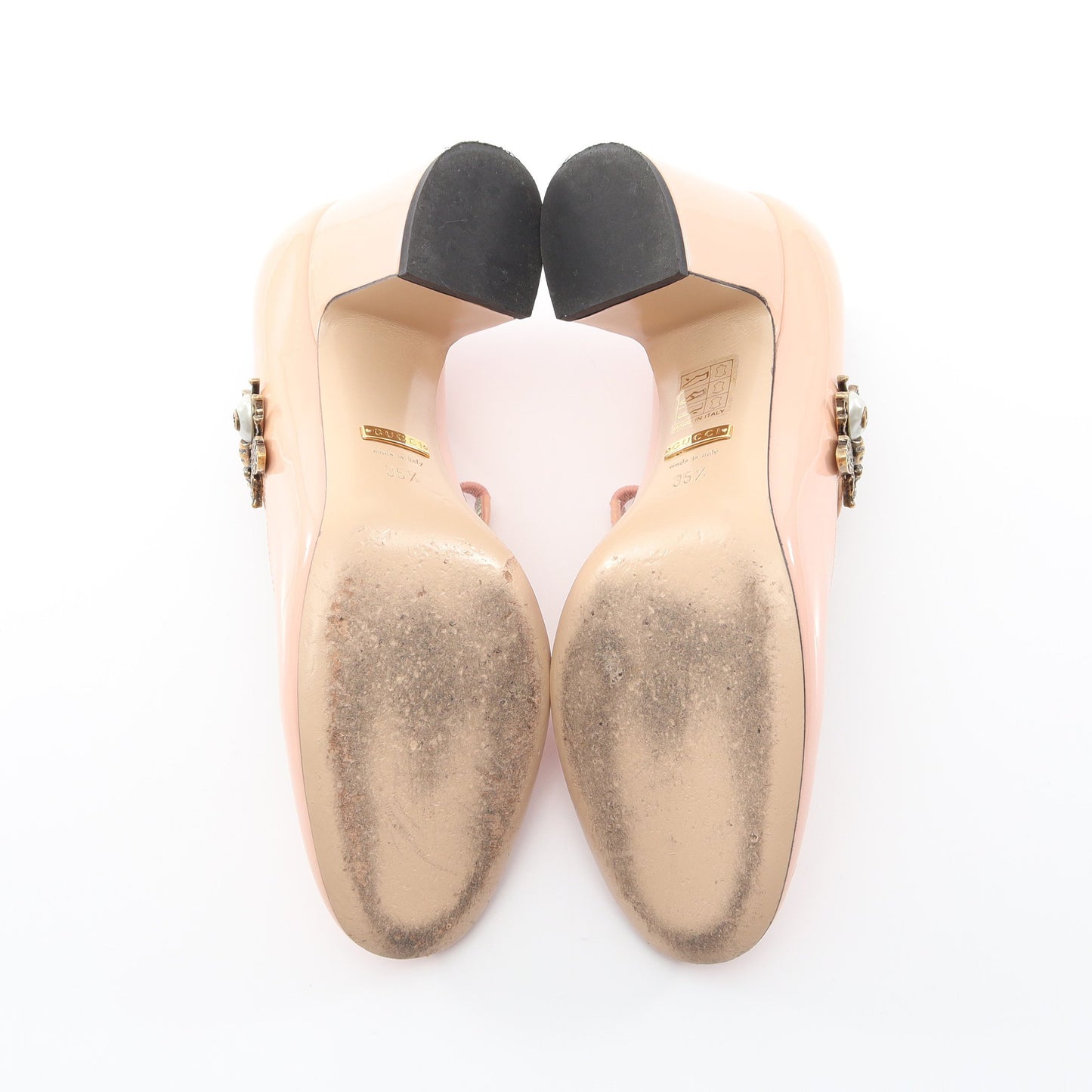 Louis Bee Mary Jane Pumps パンプス エナメルレザー ピンク グッチ