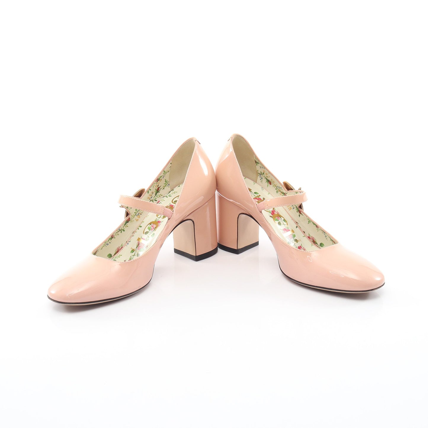 Louis Bee Mary Jane Pumps パンプス エナメルレザー ピンク グッチ