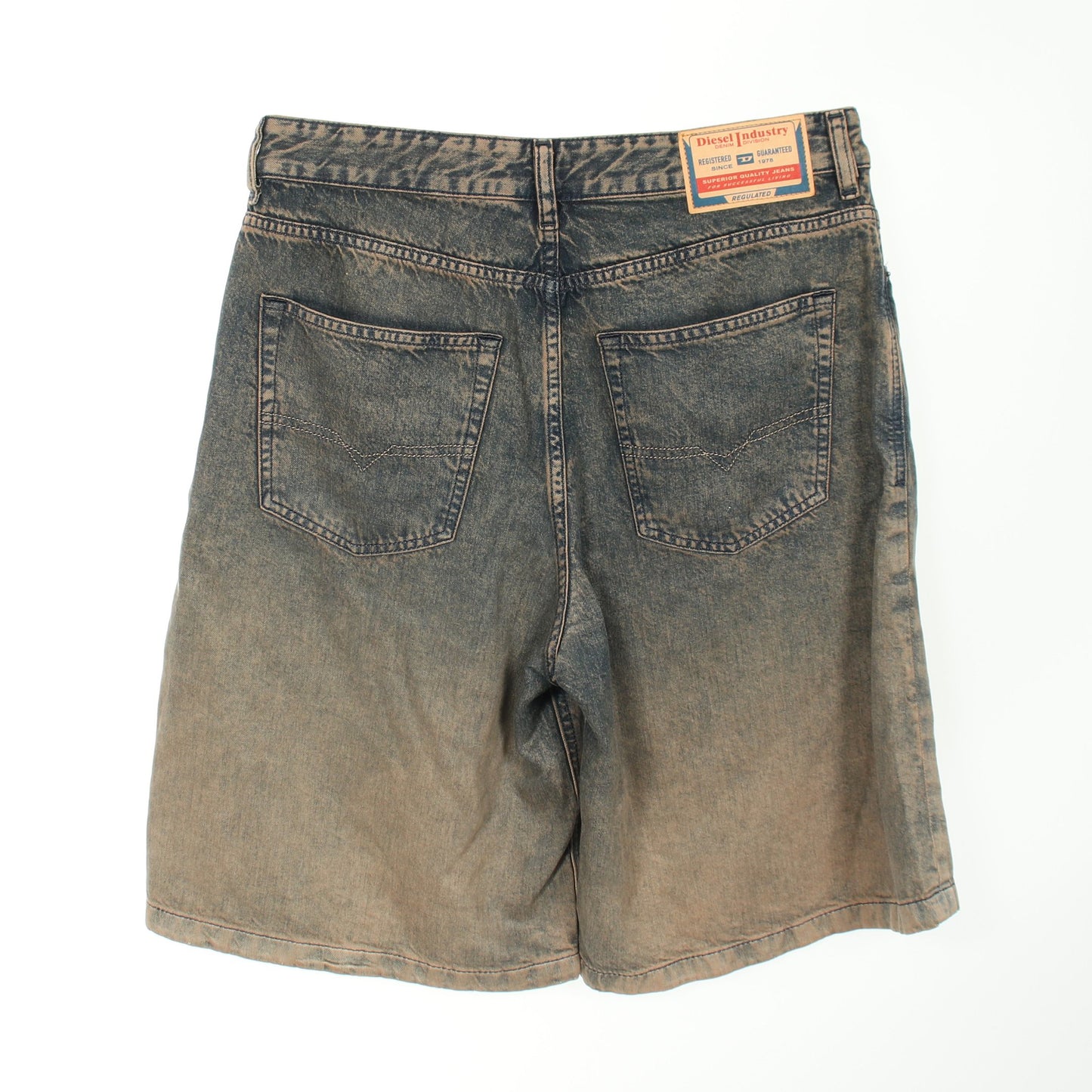 D-Sire Short ハーフ ダメージ加工 デニムパンツ セルロース インディゴブルー ディーゼル