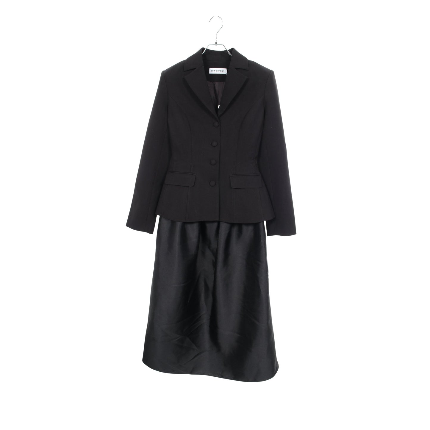Tailored Midi Dress ワンピース ブラック セルフポートレイト ワンピース SELFPORTRAIT
