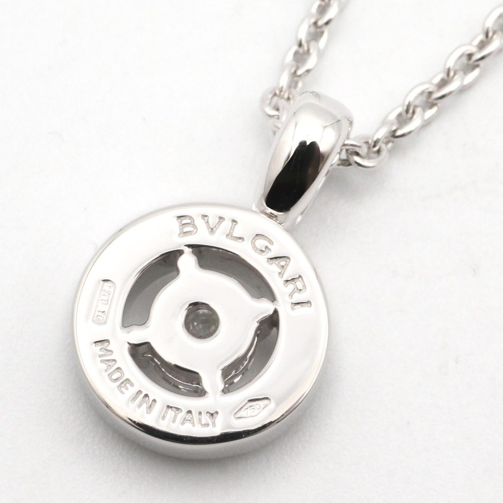 ブルガリブルガリ ネックレス 1PD ネックレス K18WG ダイヤモンド クリア ホワイトゴールド ブルガリ アクセサリー BVLGARI