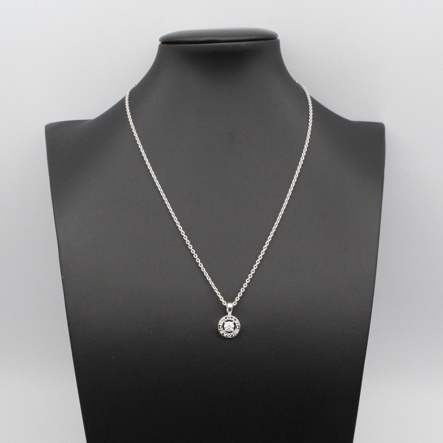 ブルガリブルガリ ネックレス 1PD ネックレス K18WG ダイヤモンド クリア ホワイトゴールド ブルガリ アクセサリー BVLGARI