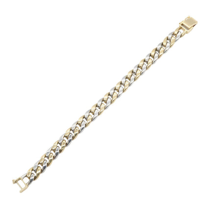 2メンSキヘイブレスレット ブレスレット K18YG PT850 イエローゴールド プラチナ ノーブランドジュエリー アクセサリー NO BRAND JEWELRY