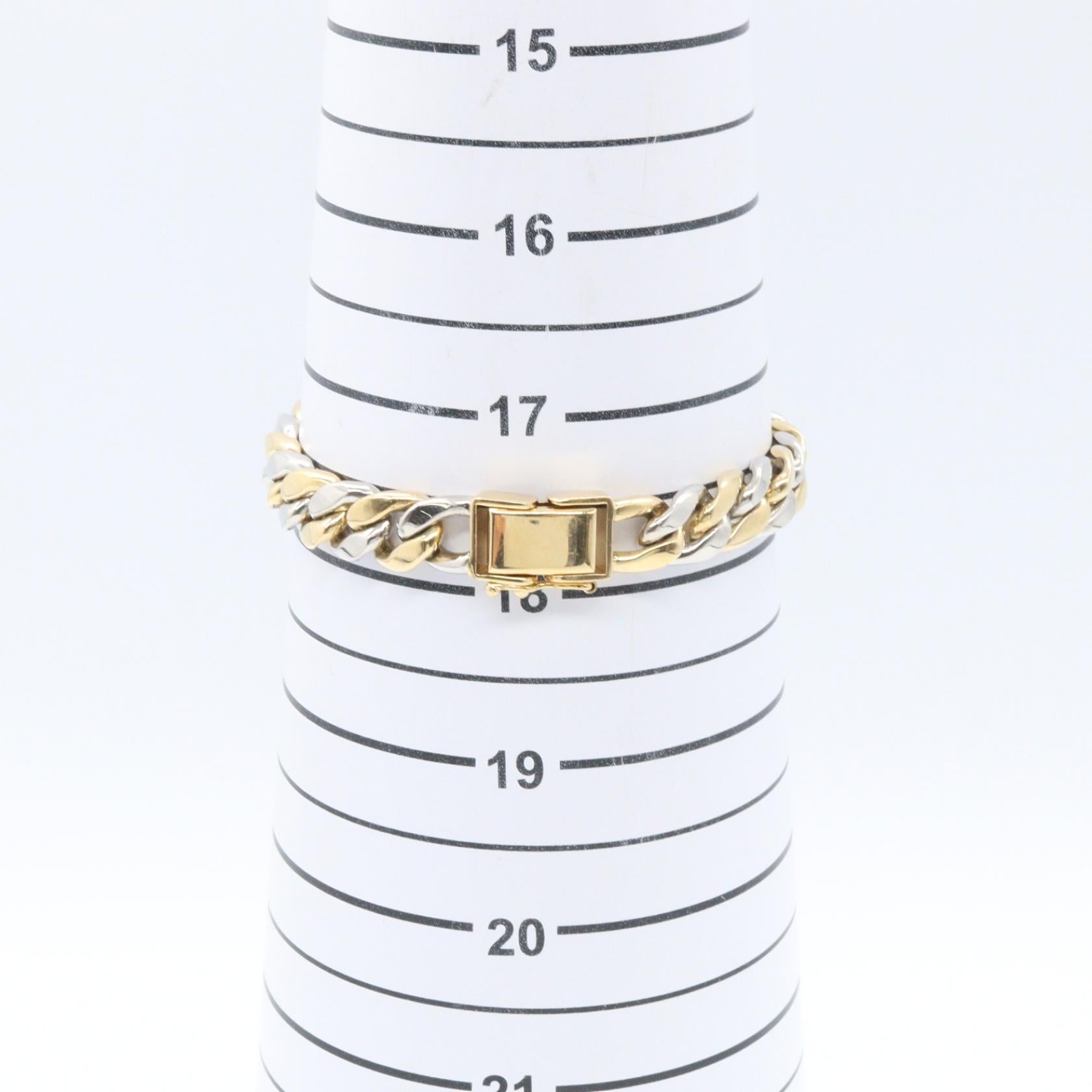 2メンSキヘイブレスレット ブレスレット K18YG PT850 イエローゴールド プラチナ ノーブランドジュエリー アクセサリー NO BRAND JEWELRY