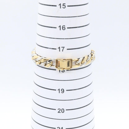 2メンSキヘイブレスレット ブレスレット K18YG PT850 イエローゴールド プラチナ ノーブランドジュエリー アクセサリー NO BRAND JEWELRY