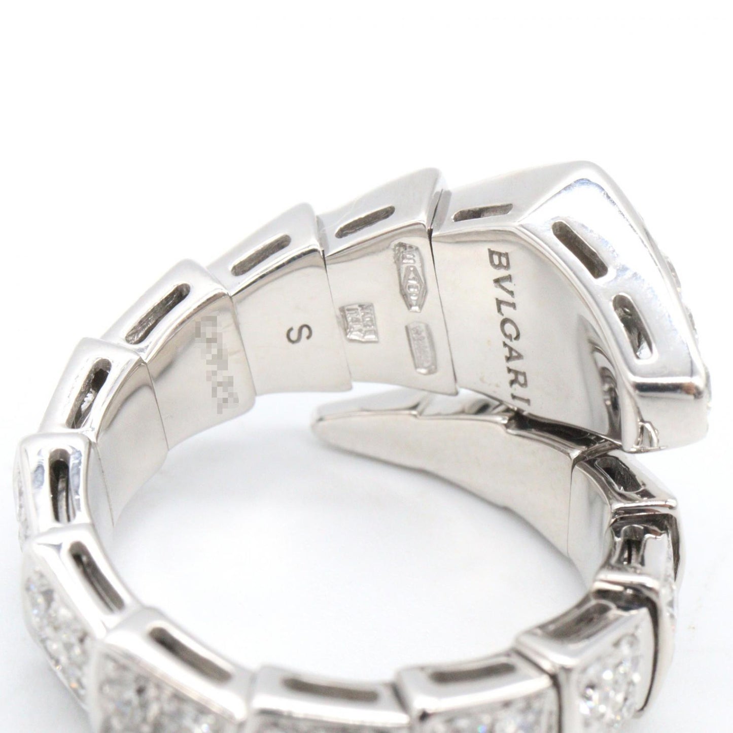 セルペンティ ダイヤ リング リング 指輪 K18WG ダイヤモンド ホワイトゴールド クリア ブルガリ アクセサリー BVLGARI