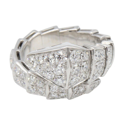 セルペンティ ダイヤ リング リング 指輪 K18WG ダイヤモンド ホワイトゴールド クリア ブルガリ アクセサリー BVLGARI