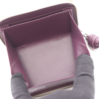 ジップ コインパース コインケース レザー グレーベージュ ロエベ 財布・小物 LOEWE