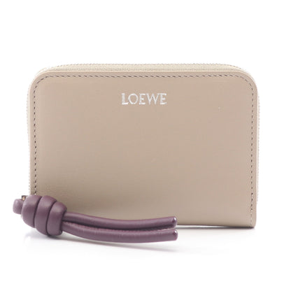 ジップ コインパース コインケース レザー グレーベージュ ロエベ 財布・小物 LOEWE