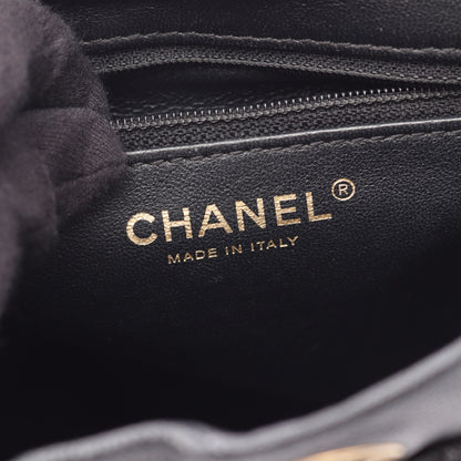 CCフィリグリー マトラッセ バックパック リュックサック キャビアスキン ブラック ゴールド金具 シャネル バッグ CHANEL