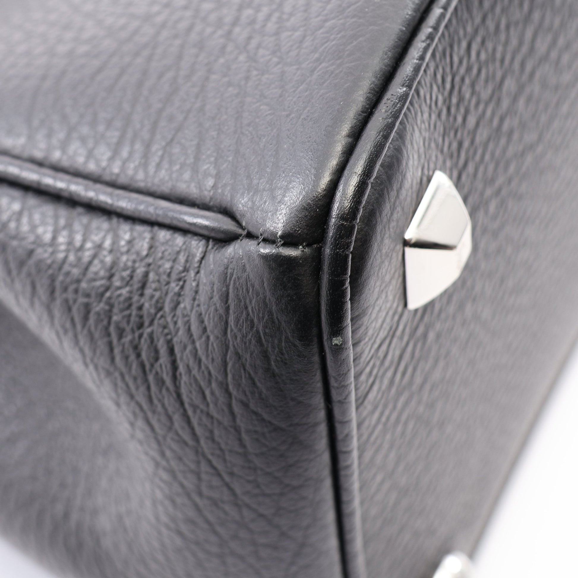 5AC ドローストリングバッグ ミディアム 2WAY ハンドバッグ レザー ブラック メゾンマルジェラ11 バッグ Maison Margiela 11