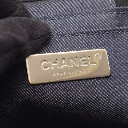 ココマーク 2WAY チェーンショルダーバッグ バニティバッグ ラムスキン ブラック ゴールド金具 シャネル