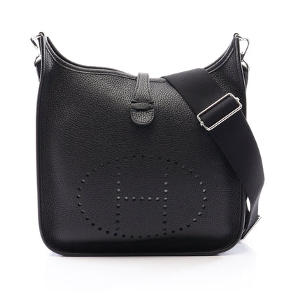 エヴリン 3 トロワ PM ショルダーバッグ トリヨンクレマンス ブラック シルバー金具 Z刻印 エルメス バッグ HERMES