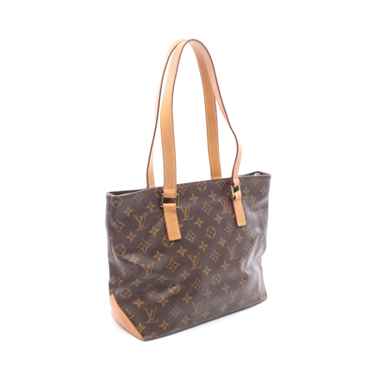 カバピアノ モノグラム ショルダーバッグ PVC レザー ブラウン ルイヴィトン バッグ LOUIS VUITTON