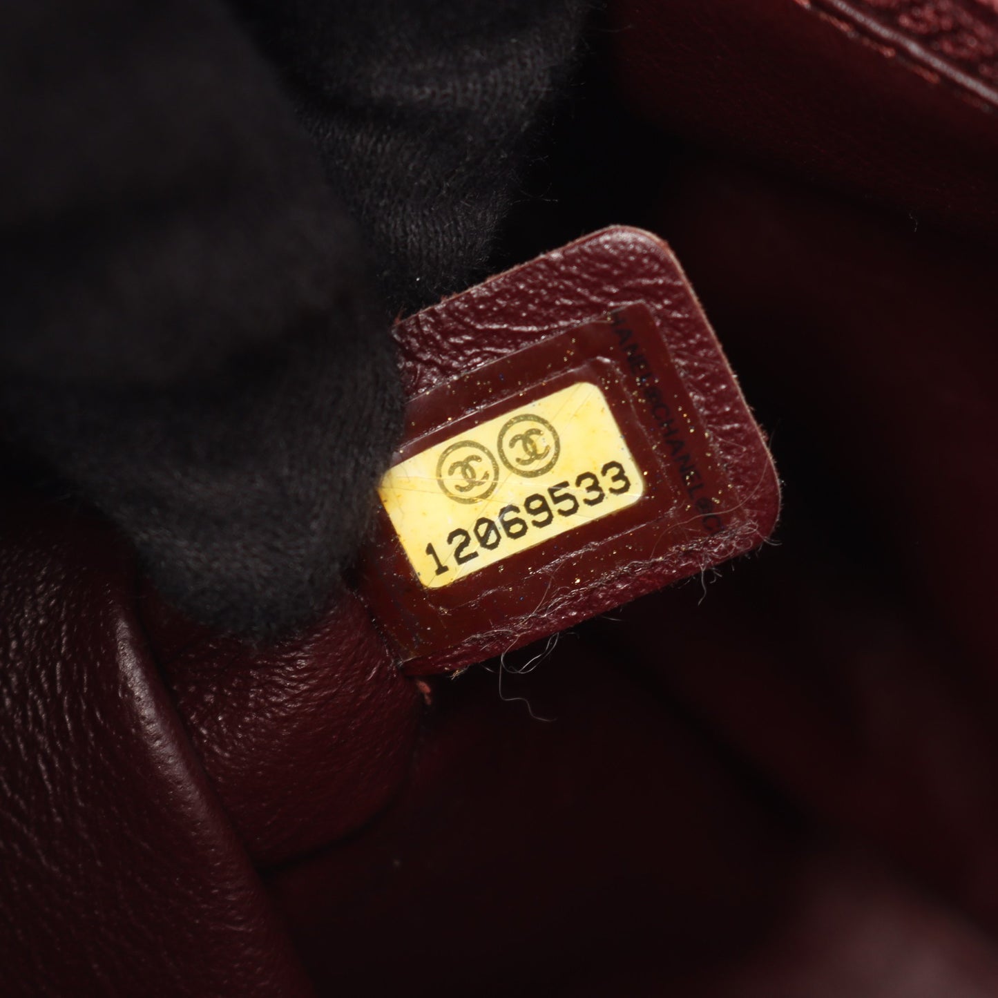 マトラッセ トップハンドル ハンドバッグ ラムスキン ブラック シルバー金具 シャネル