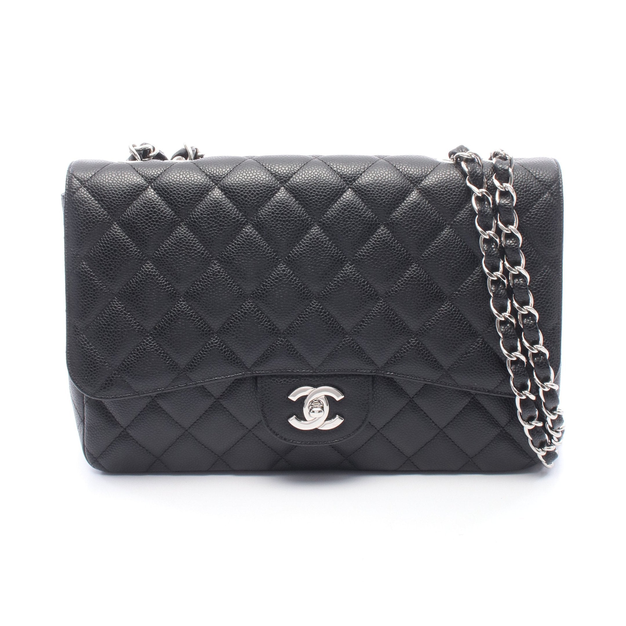 値下げ無し　ラスI CHANEL デカマトラッセ　30 ノベルティ　ショルダー デカマトラッセ30 シングルフラップ Wチェーンショルダーバッグ