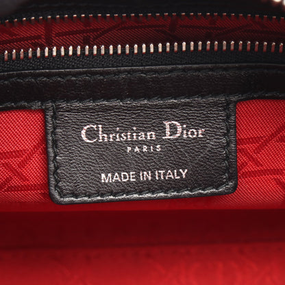 LADY DIOR レディディオール 2WAY ハンドバッグ レザー ブラック クリスチャンディオール