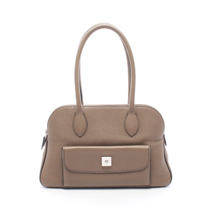 カラバス35 エトゥープ ショルダーバッグ トゴ グレーブラウン シルバー金具 □N刻印 エルメス バッグ HERMES